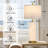 28” Elegant Shell-Inspired Table Lamp with USB Charging Ports, LED Bulbs and Nightlight-1682190904