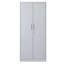 Armoire de rangement en métal 71 po H, armoire verrouillable en acier à outils blanc avec portes et 4 tablettes réglables, armoires hautes pour systèmes de rangement de garage