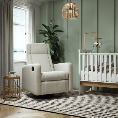 Nelly Upholstered Swivel Reclining Glider