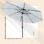Parasol à manivelle inclinable 9 pi 9 po-712259659