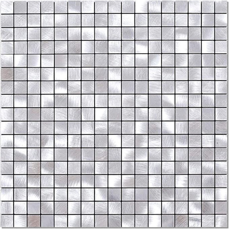 Carreaux de dosseret de cuisine argentés