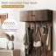 5 - Hook Wall Mounted Coat Rack