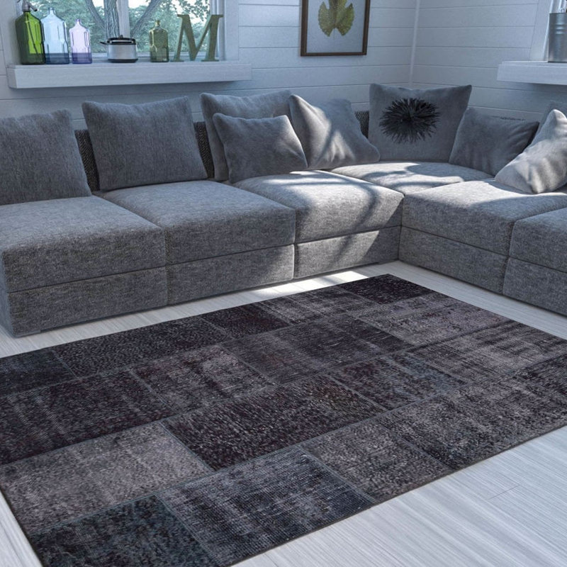 Tapis 100% polyester de qualité supérieure, 6,9 x 10,2 pi | 1850 g / m², hauteur de poils de 0,2 po | Polyester recyclé dessous | Lavable à la machine à 30 ° C | Conception douce, durable et écologique pour les espaces de vie modernes