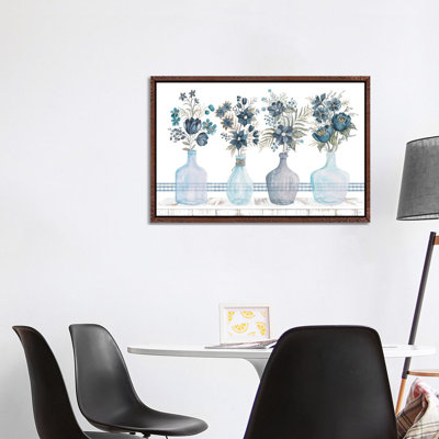 Feeling Blue Florals by Cindy Jacobs - Gallery-Wrapped Canvas Giclée on Canvas