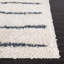 Tapis rayé ivoire / gris foncé Siragan-1015891147