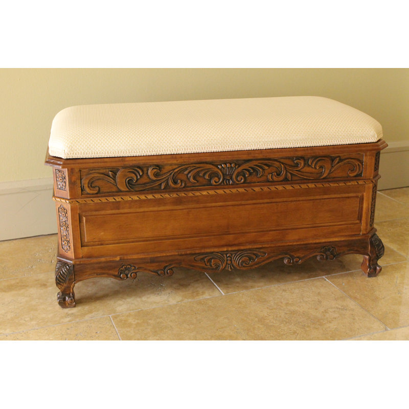 Aimiejit Polyester Blend Upholstered Storage Bench