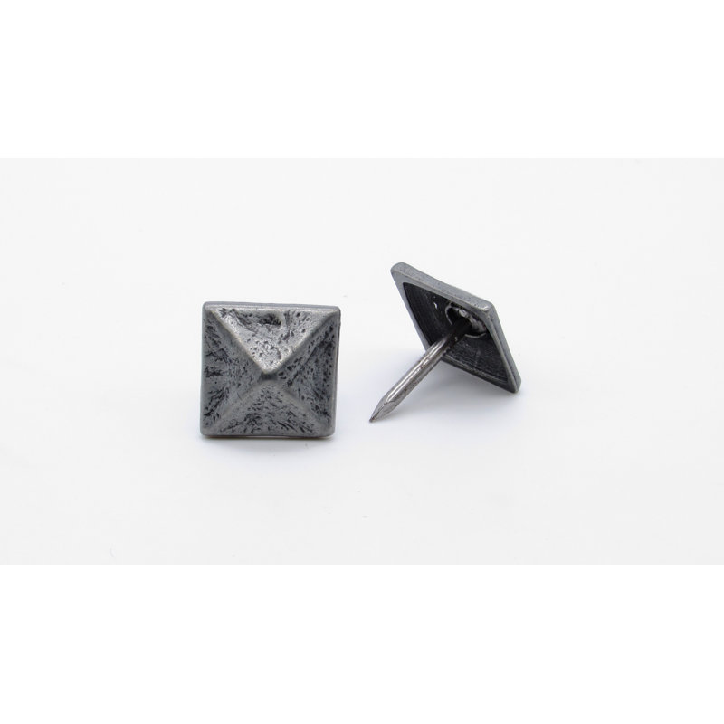 Carré de bordeaux, Étain OX, H 0,75 po x l 0,75 po x P 1,125 po
