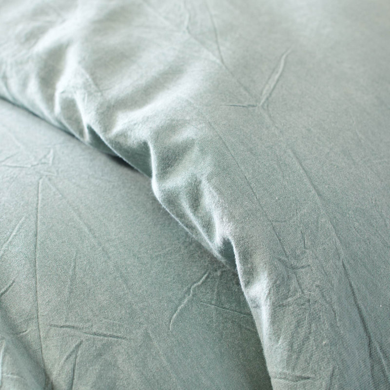 Hedge Solid Colour Duvet Cover, Green
