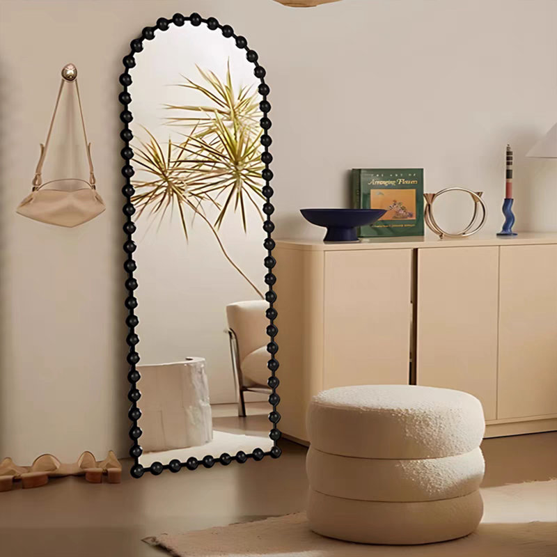 Miroirs muraux demi-cercle en HDF, 70,87 po x 31,5 po