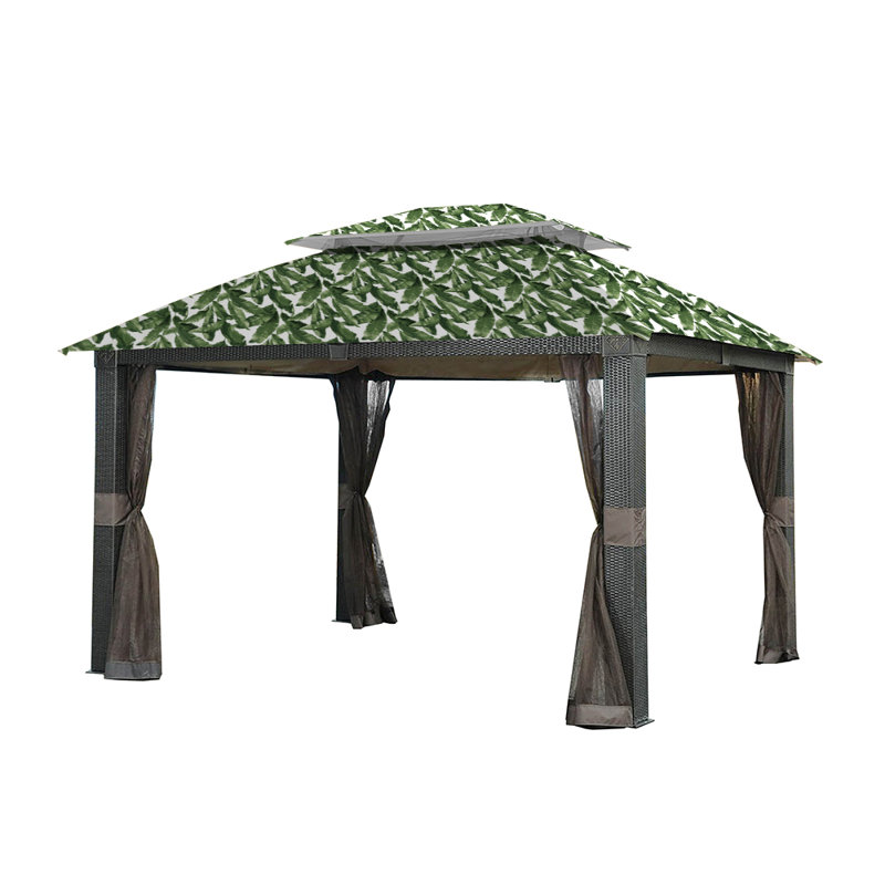 Garden Winds Green Fabric Replacement Canopy for Gazebo