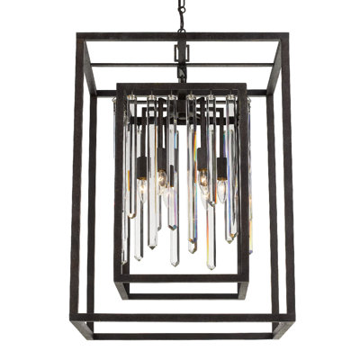 Retinne 8 - Light Lantern Rectangle Chandelier