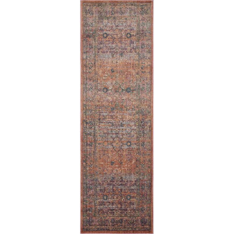 Tapis coucher de soleil / multicolore Jean Stoffer x Loloi Bradbury, Tapis de couloir 2 pi 6 po x 8 pi