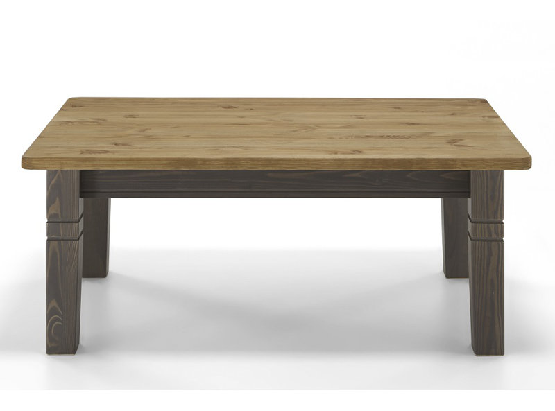 Kelly Four Leg Coffee Table, Stained and varnished Grey/Brown