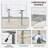     Kimara Modern Rotation Pneumatic Height Adjustment 40" Counter Stools (Set of 2)-948509017