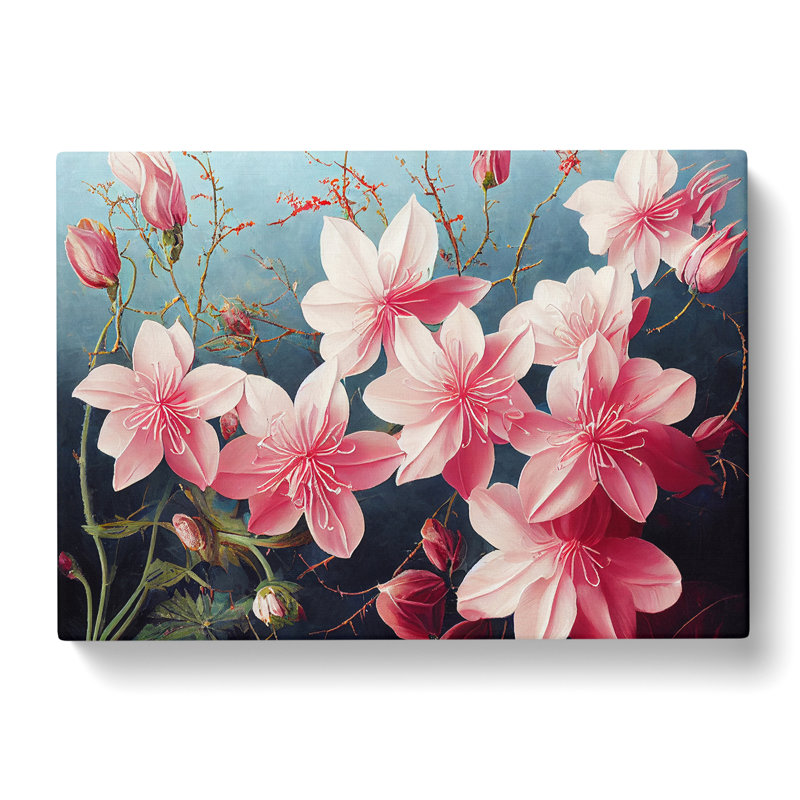 Desirable Flowers - Wrapped Canvas, 35cm H x 50cm W x 3cm D
