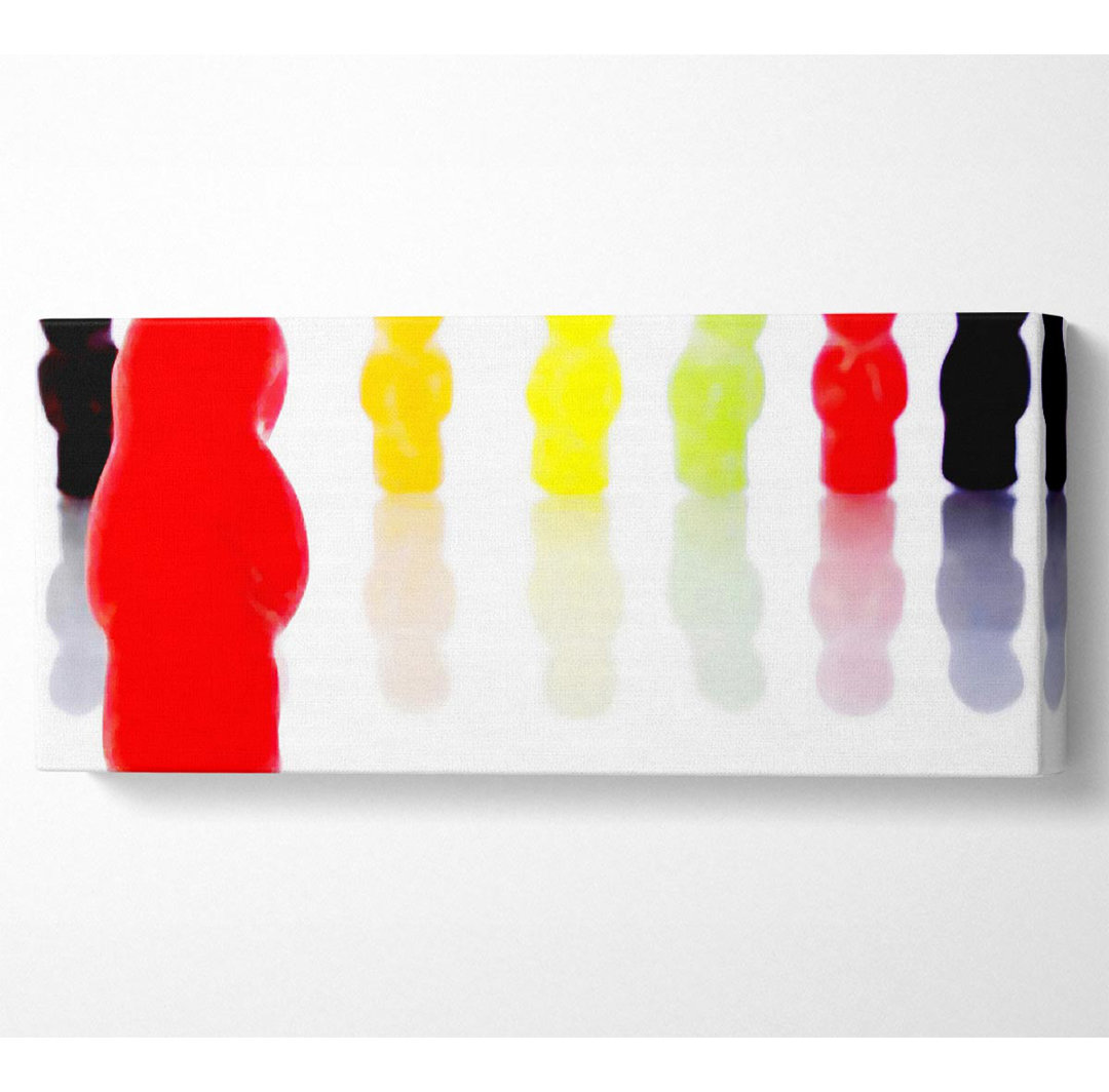 Jelly Baby Line-Up Panoramaleinwand