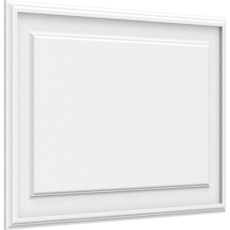 Panneau mural surélevé en PVC blanc Legacy, H 20 po x l 30 po x P 0,63 po