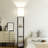 63'' Column Floor Lamp With Shelves and Bulb Included-440108903