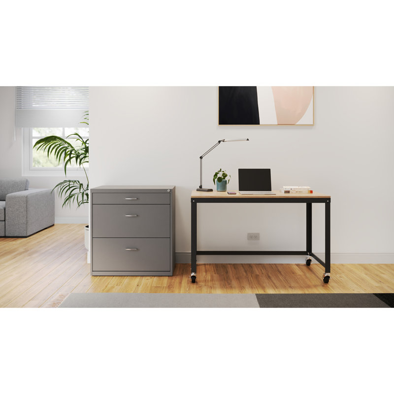 SoHo Chic 3-Drawer Metal Lateral Legal File Cabinet with Lock