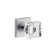 Viaggio Quadrato Hammered Texture Rosette Single Dummy with Quadrato Crystal Knob