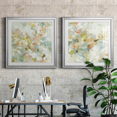 " Floral Blush " 2 - Pieces Painting Print