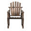 Chaise Adirondack d'extérieur à roulettes