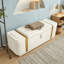 Velvet Upholstered Bench with Flip Top-819649819