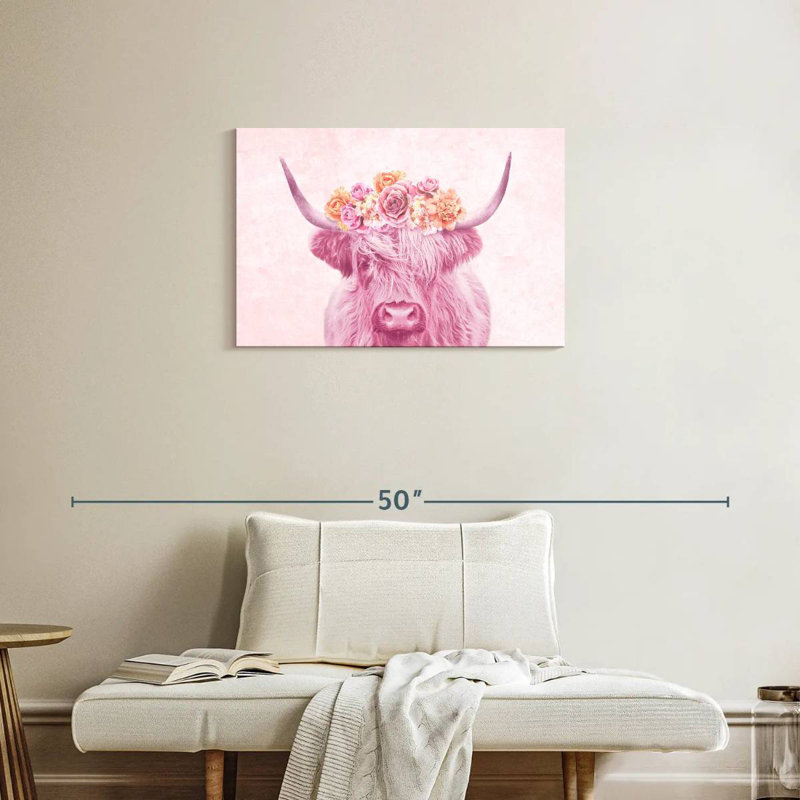 Brampt Cow Flower Crown, 20" H x 30" W