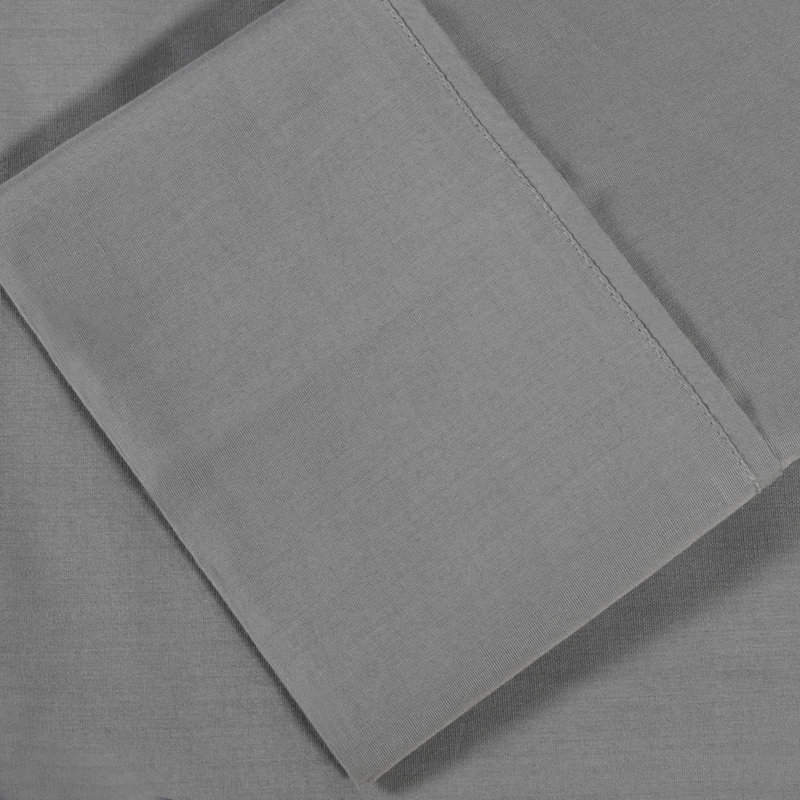 100% Cotton Percale Pillowcase, Standard, Smoked Pearl
