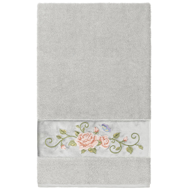 Rebecca Midweight Bath Towel, Light Gray