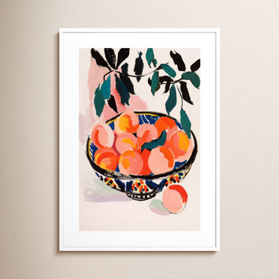 Ottilie "Fresh Peach Fruit Bowl" Print