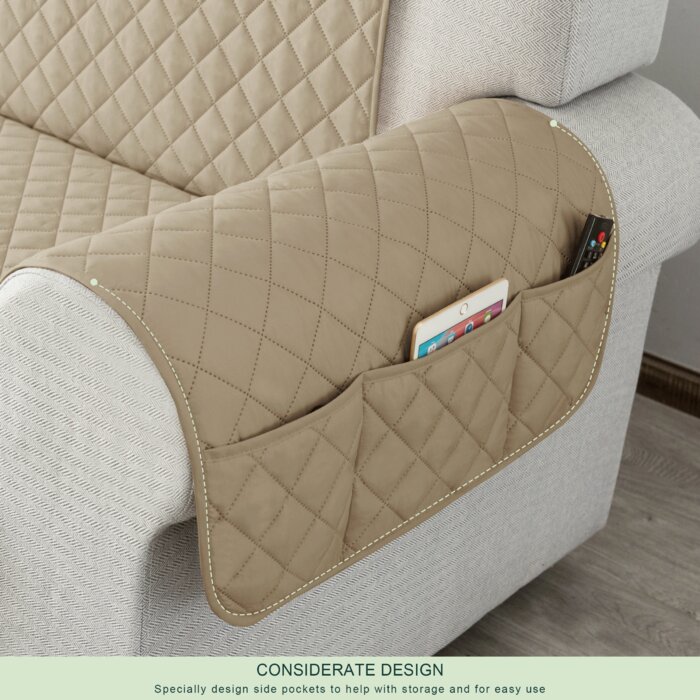 Symple Stuff Polyester Box Cushion Sofa Slipcover & Reviews | Wayfair