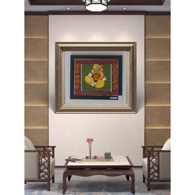 Ganesha In Blessing Posture | Acrylic On Canvas | Painting By Neeta Panchal | With Frame
