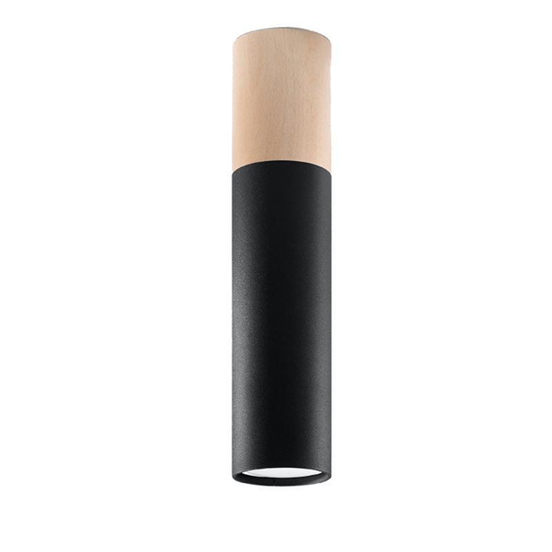 Anstice Fabric Semi Flush Mount, Black