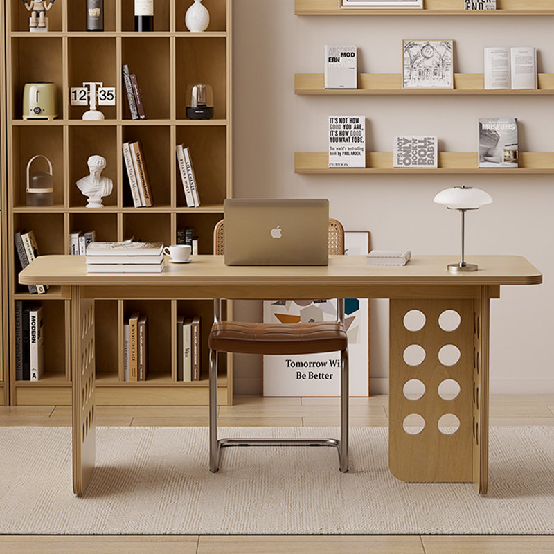 Bureaux rectangulaires en bois manufacturé Burlywood, H 29,53 po x l 59,06 po x P 25,59 po