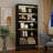 Bookcase With Adjustable Led Lights, 5 Tier Wood Bookshelf With Metal Support-1146146617