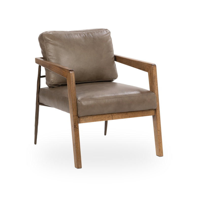 Julia Top Grain Leather Accent Chair