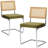 Crumley Upholstered Side Chair With Cane Rattan Back And Steel Frame-1622965410-1636147876