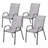 Stackable Chairs,Set Of 4 Outdoor Dining Chairs-838440369