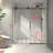Frameless One Fixed And One Shifted Shower Door,70Mm 304 Stainless Steel Large Pulleys With Adjustable Soft Closing Function,With Nano Easy Cleaning,Stick Explosion-Proof Menbrance