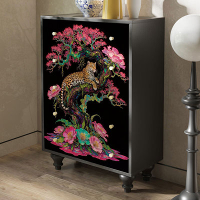 Modern French light luxury advanced decor cabinet