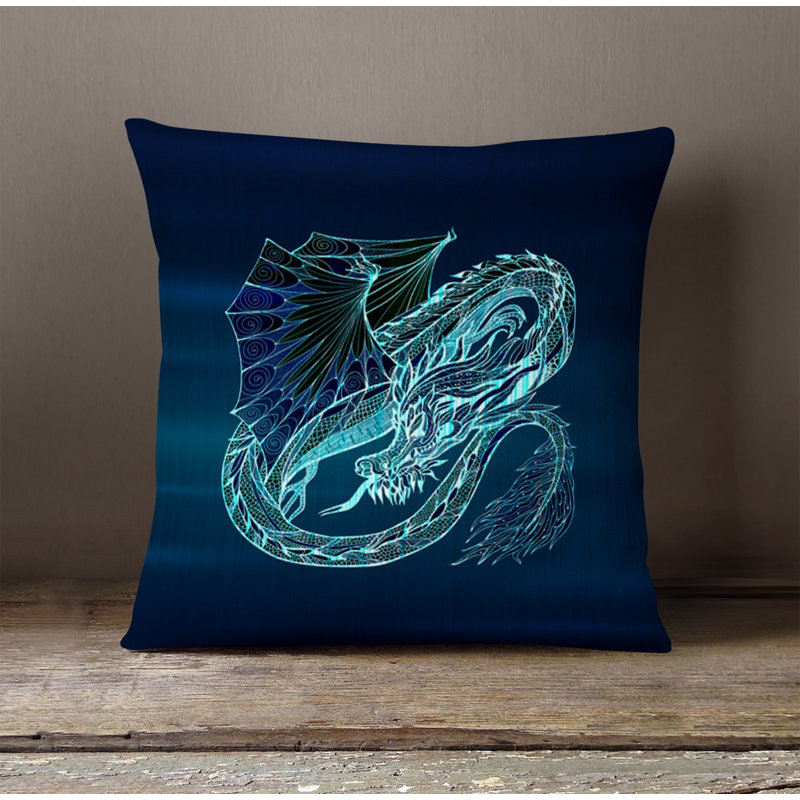Throw Pillow With Insert, 16"H x 16"W, Blue 7