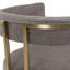 Byron - Tissu gris moderne + comptoir en laiton antique