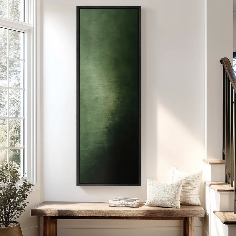 Très grand art mural rétro encadré pour art classique, Noir, H 60 po x l 20 po