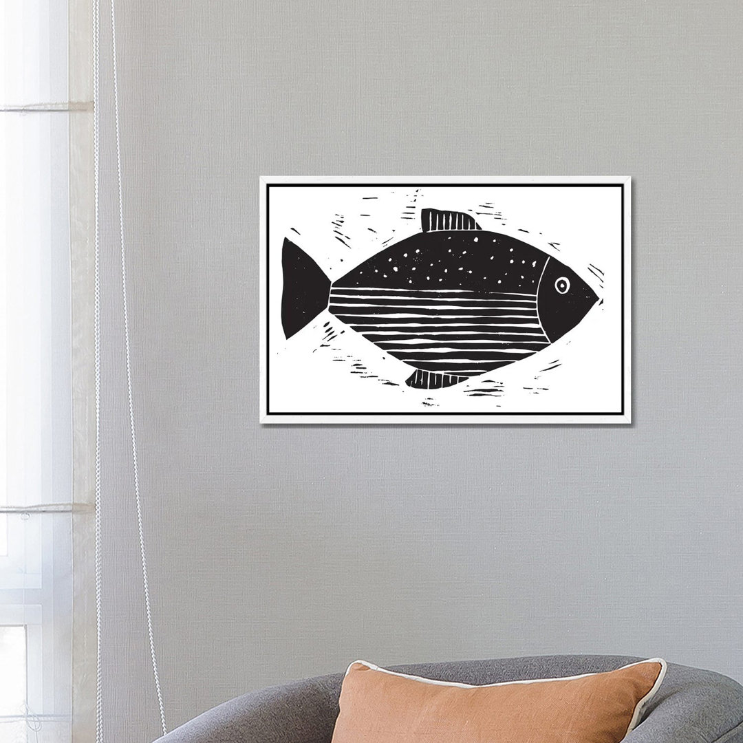 Fish With Lines And Dots von Statement Goods - Galerie-Giclée