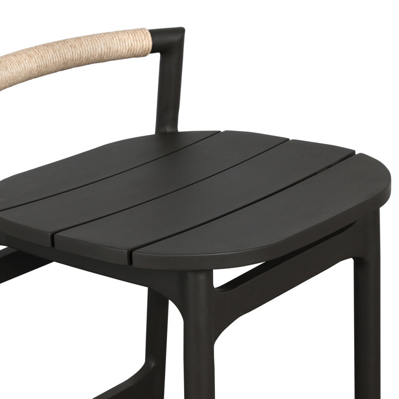 Tabouret d'extérieur en métal Baden - Bar blanc rétro, Bar