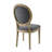 Baril Upholstered Oval Back Side Wood Chair-954866528