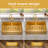 36‘’ L x 22'' W Gold Farmhouse 50/50 Double Bowl Stainless Steel Undermount Kitchen Sink with Accessories-120641798