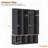 Farmhouse Hall Tree with 8 Cabinets and Walnut Bench (Black)-497404497