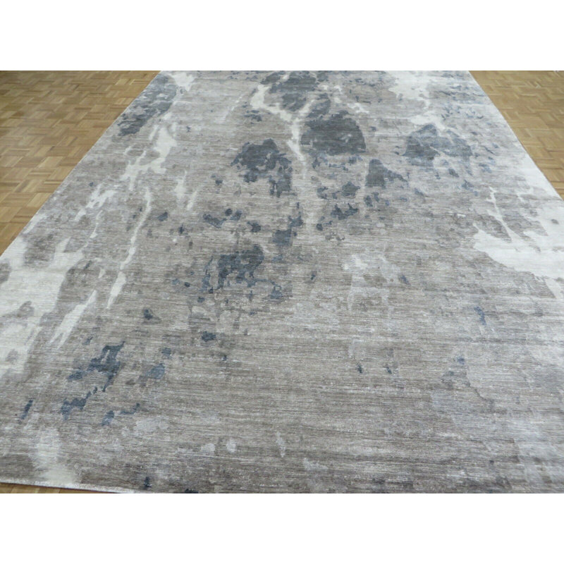 10 10 Tapis oriental gris moderne noué à la main avec soie 9CC0CFC308AD47C99146D9B6E2EED90B